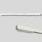 TENDAGGIMANIA Binario per Tende a Soffitto Parete - L. 200 CM - Zineffa Riloga Scorritenda Lineare in Alluminio Bianco, Movimento MANUALE - Completo di tutti gli accessori - Personalizzabile