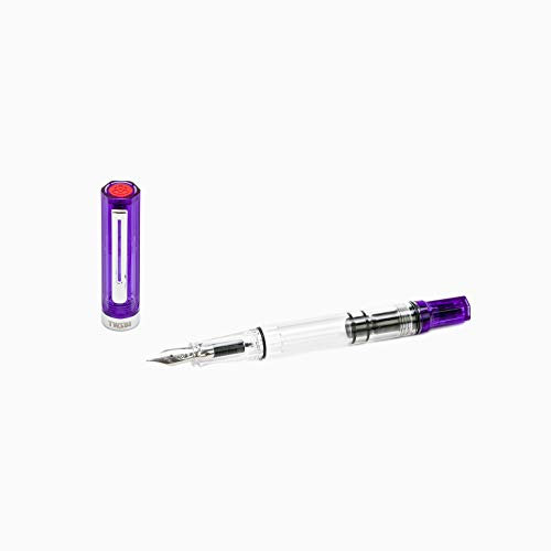 Twsbi Eco Transparent Purple Nib F Fountain Pen