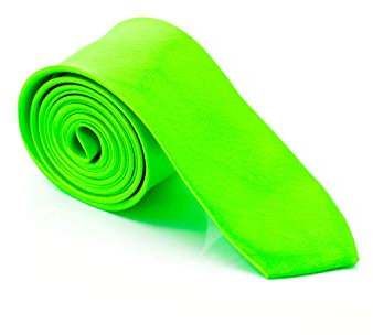 The Glowhouse Cravate Fluo, Vert Fluorescent, Taille Unique Homme
