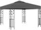 vidaXL Pavillon Doppeldach UV-beständig Gartenzelt Partyzelt Festzelt Gartenpavillon Bierzelt Garten 3x3x2,5m Anthrazit Stahlrahmen