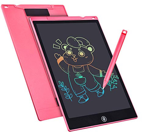 LCD Writing Tablet, 12 Inch LCD Coloring Drawing Tablet Doodle Board for Kids Learning Toys, Erasable Electronic eWriter Handwriting Sketch Pad, Christmas Birthday Gifts for 3 Age+