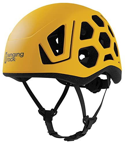 Singing Rock Hex Kletterhelm Helm, Gelb (Gelb), L