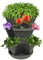 Nancy Janes Stacking Planters SP3-CGRAY P1361 Pflanzgefäß, stapelbar, 30,5 cm, Betongrau