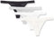 Amazon Essentials Intimo Perizoma in Cotone e Pizzo Donna, Pacco da 4, Nero/Rosa/Grigio Chiaro Mélange, 44