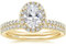 Zakk Ringe Damen Silber 925 Oval Zirkonia 1.5CT Verlobungsringe Eheringe Trauringe Versprechen Ring Set Rosegold Gold (Gold,55 (17.5))