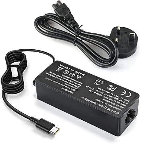 Replacement for dell Laptop Charger,65W USB C Laptop Charger for Dell Latitude 5520 5430 5420 5530 7430 7420 2in1,Dell XPS 9310 9320 9360 9350/Dell Chromebook 3100 Type C Power Adapter Cord (Square)