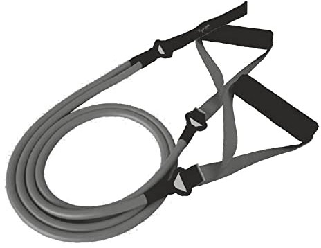 Tyron Latex-Zugseil mit Griffen (hoher Widerstand) | Zugseil | Armzug-Training für Muskel- und Kraftsport