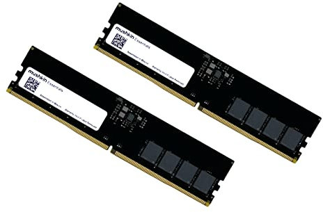Mushkin Essentials – DDR5 Desktop DRAM – 64 GB (2x32 GB) UDIMM Memory Kit – 4800 MHz (PC5-38400) CL-40 – 288 pin 1,1 V PC RAM – Intel XMP – Dual-Channel – Bassa Tensione – (MES5U480FD32GX2)
