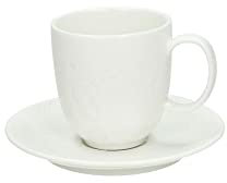 Tognana Confezione 6 Tazze Caffè Linea Moon Con Piatto Bianco