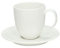 Tognana Confezione 6 Tazze Caffè Linea Moon Con Piatto Bianco