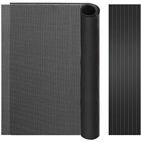 MoKo 400x300 mm DIY Filtro de Polvo para Caja de Computadora, 2 PZS Rejilla Antipolvo de PVC Malla de Filtro PC Ultrafina, Bricolaje Cubierta Antipolvo Recortable para Ventilador de Ordenador, Negro