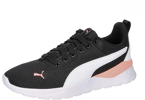 PUMA Unisex Anzarun Lite Baskets, Puma Black Puma White Peach Smoothie, 42 EU