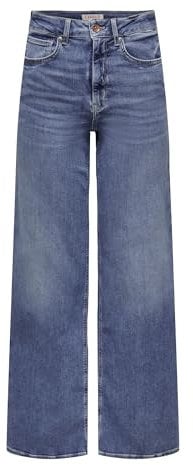 ONLY Damen Jeans 15282980 Medium Blue Denim S-34