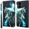 Rapuled Kompatibel mit Samsung Galaxy A51 4G Hülle, Handyhülle für Samsung Galaxy A51 4G, Leder Wallet Magnet Stoßfest Etui Schutzhülle Lederhülle Klapphülle Tasche Flip Case Cover (Wolf)