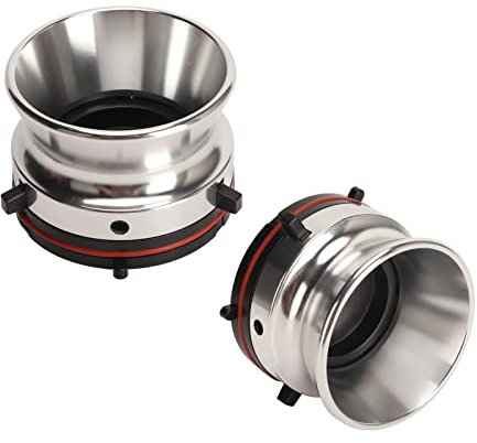 1 Paar Nab Hub Adapter, Polierte Aluminiumlegierung, 10 Zoll Öffner, Universelles Ladegerät, für Studer für ReVox, für Akai, für Teac, Reel Tonbandgerät Zubehör (Silber)