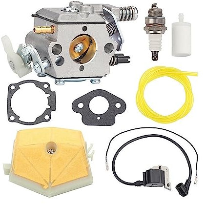 CLOXKS Vergaser Für Husqvarna 50 51 55 61 257 261 262 Für Walbro WT-170 Vergaser Kit Kettensäge Vergaser Zündkerze Kraftstoff Filter Vergaser Vergaser Stromerzeuger