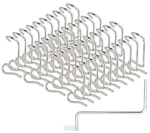 PATIKIL 40 Packung Zaun Drahtspanner Werkzeug mit Spanner Griff Edelstahl Stacheldraht Spannung Reparatur Werkzeug für Schnellspannender Garten Drahtzaun