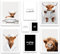 ARTFAVES® Set di poster - BAGNO DIVERTENTE - decorazione da parete in più parti Soggiorno e camera da letto - 8 quadri da parete moderni immagini della toilette del bagno - senza cornice