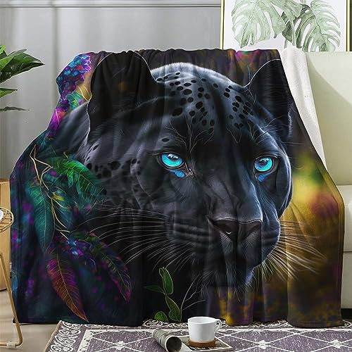 Kuscheldecke Flauschig Dinosaurier, Decke Wolldecke 150x200 Schwarz Tiere, Flanell Sofadecke Blanket XL, Fleecedecke Wohndecke Schlafdecke Winter Warm Weich, Deko Decken für Couch Bed