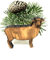 D.O.M. Christbaumanhänger Christbaumschmuck aus Olivenholz (Schaf)