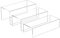 Sezanrpt Acryl Risers Display Ständer 3pcs, Rechteckige Display Risers 3 Schritte, Klarer Acrylständer für Sammlerstücke, Brand Store, Home Storage Organizer 30-7.5x10x12.5CM