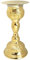 Needzo Hochglanzpolierter geprägter Messing-Kelch und Paten-Set, traditionelles katholisches Kirchen-Kommunionszubehör, 20,3 x 9,5 cm Kelch mit 10,2 cm Durchmesser Platte