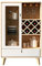 Weinregale Weißer eintüriger Weinschrank Mehrzweck-Weinbarschrank Wohnzimmer Einfache freistehende Weinaufbewahrung Sideboard barschrank