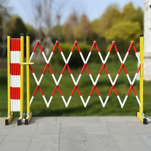 SenhE Einziehbares Sicherheitstor, Babytor, Sicherheitszaun für Hunde, 120 cm hoher Zaun, Poolzäune, Bauzäune, Hundetor für Haus, Torbarriere für Treppen