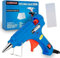 GULLAIIR Hot Glue Gun with 50 Glue Sticks, Rapid Heats Up Glue Gun for Hobby, Craft, Home Repairs, Fabric, Wood, Glass, DIY Arts, Temperature Control for Kids/Adults (Blue Glue Gun)
