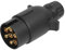 CGEAMDY 7 Pin Anhängersteckdose Stecker, 12v wasserdichte 7-Pin-Anhänger-Steckverbinder, N-Typ Anhängerkupplung Stecker Adapter, Für Pkw, LKW, Wohnmobil, Bootsanhänger