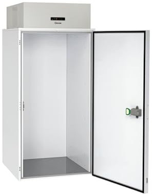 Bartscher Mini-Kühlkammer, 1.240 l, 1 Tür, 570 W, 230 V, Mono, Automatische Abtauung, +2°/+10°C, Kompakt, Weiß