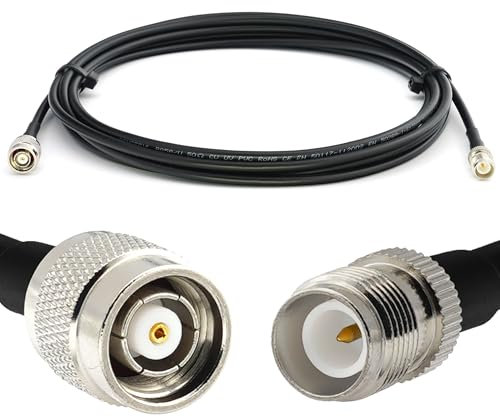 RANGEFUL RP-TNC Maschio a RP-TNC Femmina Cavo coassiale 50cm 50ohm RG58 prolunga a bassissima perdita per LTE Antenna esterna 4G 5G Modem GSM Routeur cellulaire