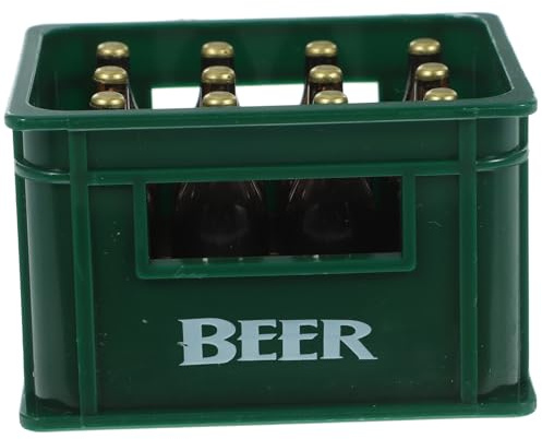 TOYANDONA Mini-Bierbox Puppenhaus Deko Miniatur Bierkiste Klein Realistisch Für Puppenzubehör Und Layout-Szenendekor