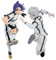 Gooyeh 2PCS Anime Blue Lock Figur Seishiro Nagi/Mikage Statue Figur Statuen-Modell 16CM Handgefertigt Sammlerstück Desktop-Ornamente Geburtstagsgeschenk für Fans