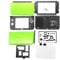 3DSLL 3DSXL - Carcasa completa de repuesto para consola 3DS New3DS XL LL New 3DSXL, carcasa exterior, 5 placas de cubierta, botones, tornillos, lápiz capacitivo, protector, juego de tapones