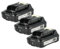 vhbw 3x batteria sostituisce Makita BL1015, BL1015B-2, BL1016, BL1020, BL1020B-2, BL1020B, BL1015B per utensile elettrico (2000 mAh, Li-Ion, 12 V)