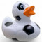 MIJOMA Quietsche-Ente Badeente | Niedliche Schwimmenten für Kinder & Erwachsene | Hochwertiges, langlebiges Material | ca. 10 cm (Fußball)