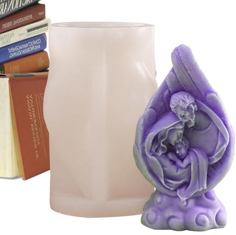 Generic Stampo in silicone per Natività, stampo per candele in resina per presepe, riutilizzabile, flessibile e in resina, per il Ringraziamento e Natale