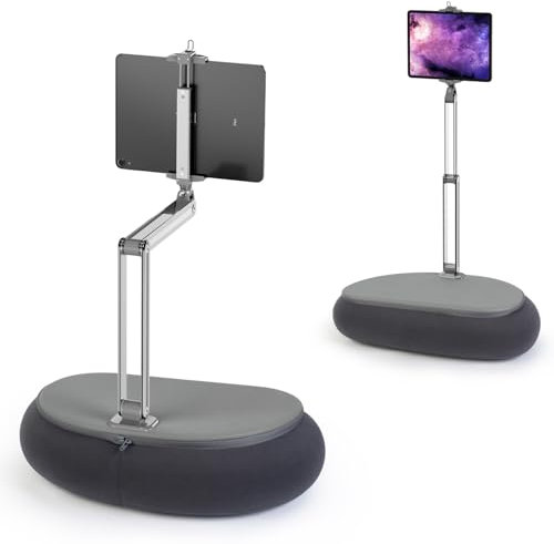 elitehood Hoher Tablet Kissen Halter, Verstellbarer iPad Halterung Bett mit Langem Arm zum Lesen im Bett, 360° Drehbarer Kindle Kissen Halterung Kompatibel mit 6-13-Zoll-iPad, Kindle, iPhone