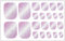 Cats Eye Toenail Wraps Full Toenail Stickers False Toenails Tips Self-Adhesive Toenail Stickers For Women