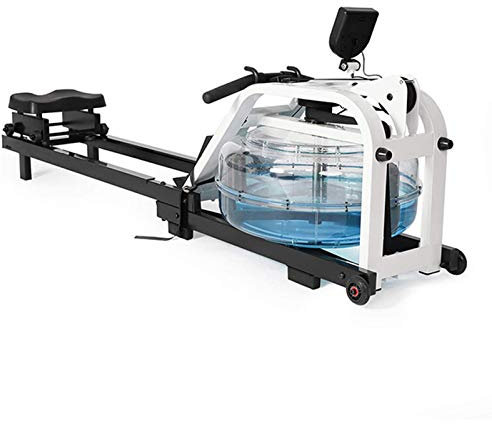 CAFIEDR Fitnessgeräte Wasserrudergerät, 15L Gelenkschonendes Training Ruderbank, Wasserwiderstand Rudergerät Indoor Rowing Sports Steel Aerobic Übung Fitnessgeräte