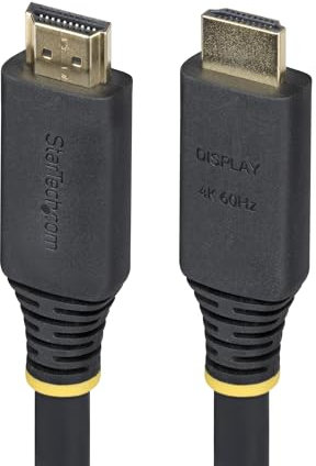 StarTech.com Câble HDMI Haut Débit Actif de 10m, 4K 60Hz/1440p 144Hz, HDR10/HDCP 2.2/ARC, 18Gbps, UHD HDMI 2.0, Gaine TPE