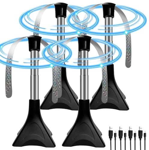 4PCS Repellente per Mosche, Ventilatore Repellente Ventilatore per Scacciare le Mosche, Portatile Anti-Mosche e Zanzare Protezione Contro Mosche, Piegare e Appendere, Tiene Le Mosche Lontano da Cibo