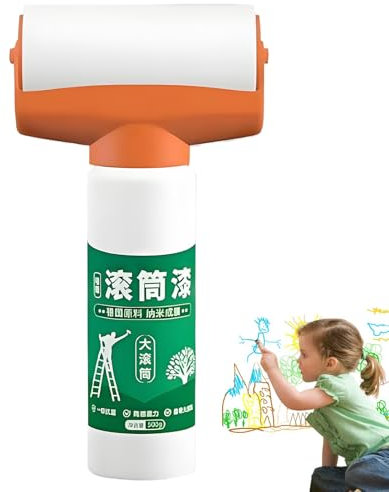 Rouleau de peinture blanche pour mur – Peinture de réparation de cloison sèche, fournitures de nettoyage à base d'huile pour salle de bain, extérieur et intérieur