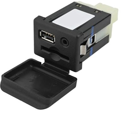 HomeVortex Auto Aux Buchse USB Buchse Audio Adapter Kompatibel mit Opel für Insignia Zafira C Mittelkonsole Ersatzteil 20868796 26206247 Schwarz 12V