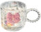 Bow Mug 3 Inch Height Clear Glass Bow Cup with Handle Non-Slip Coffee Cup Cute Mugs Coffee, Cute Mugs for Women, Tea, Milk