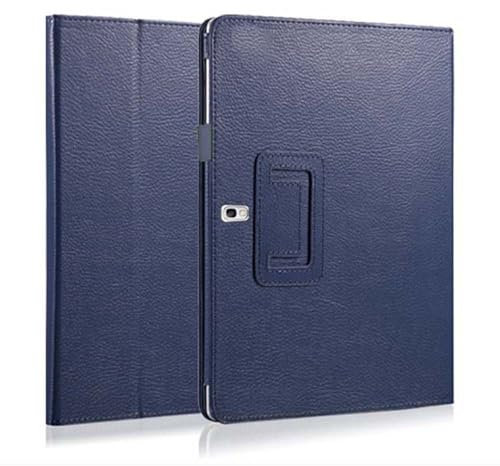 Funda protectora para tablet Galaxy Note 10.1 versión 2014, funda protectora ligera con soporte inteligente para Samsung Note 10.1 modelo SM-P600 P601 P605, con bolsillo magnético (azul)
