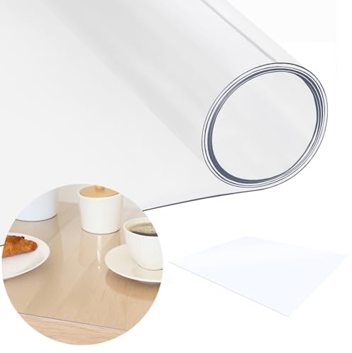 Transparente Bodenschutzmatte 100x140cm 0,5mm PVC Unterlage für Bürostuhl Laminat Parkett Teppich Bodenschutz Stuhlunterlage Fußbodenmatte hitzebeständig langlebige Home Office SPRINGOS
