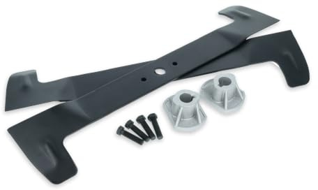 vhbw 2x Ersatz-Messer Ersatz für Honda CG82004341H0 | CG82004340H0 für Rasenmäher - Ersatzklinge Schwarz, Stahl