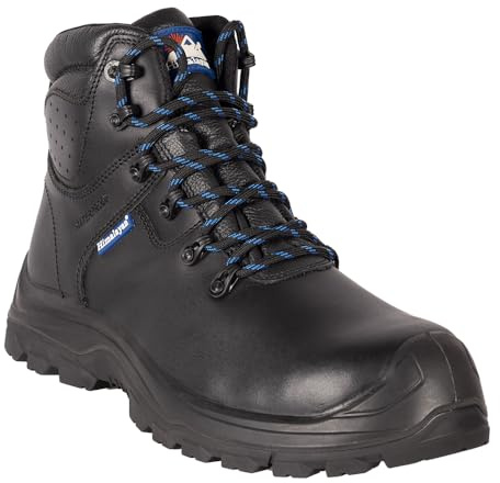 Himalayan 5200 S3 Black Leather Steel Toecap Safety Hiking Boot with Midsole